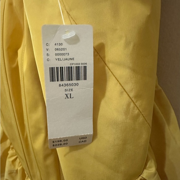 Anthropologie Yellow Strapless Dress with High-Low Hemline - Picture 4 of 11